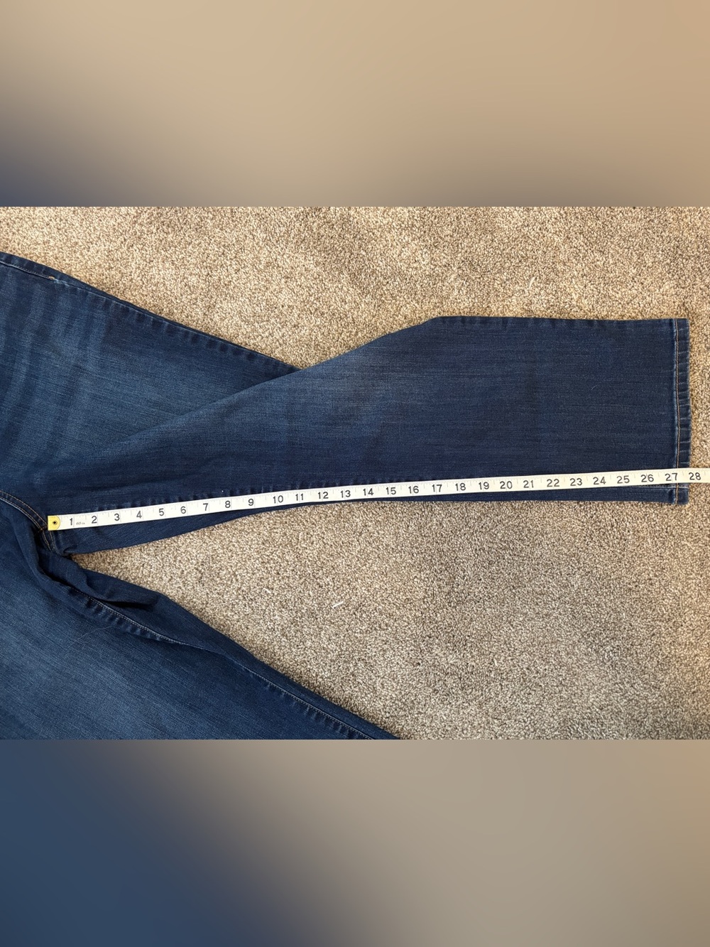 St John’s Bay Women’s Dark Blue Women's Straight-Leg Jeans Size 18 Short - Picture 6 of 7